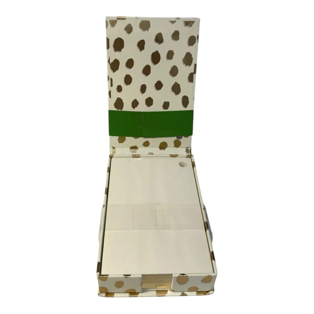 kate spade new york Gold Flamingo Dot Loose Note Holder NEW (no pen)